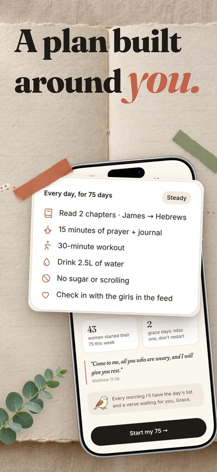 Faith 75 App Store screenshot 2