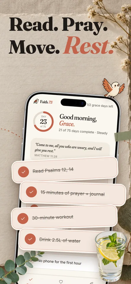Faith 75 App Store screenshot 3